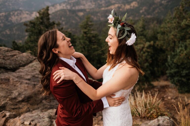 Emily + Spencer’s Intimate Boulder Wedding