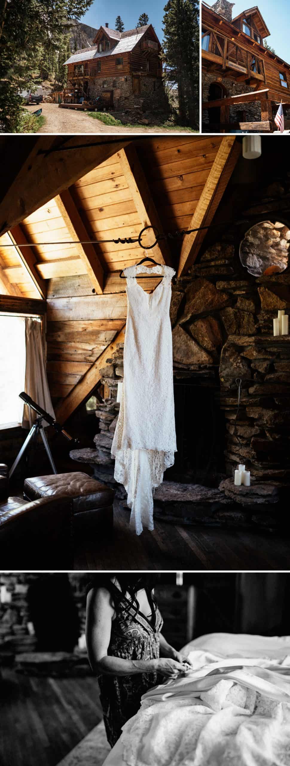 a Colorado cabin elopement in Telluride at alta lakes observatory