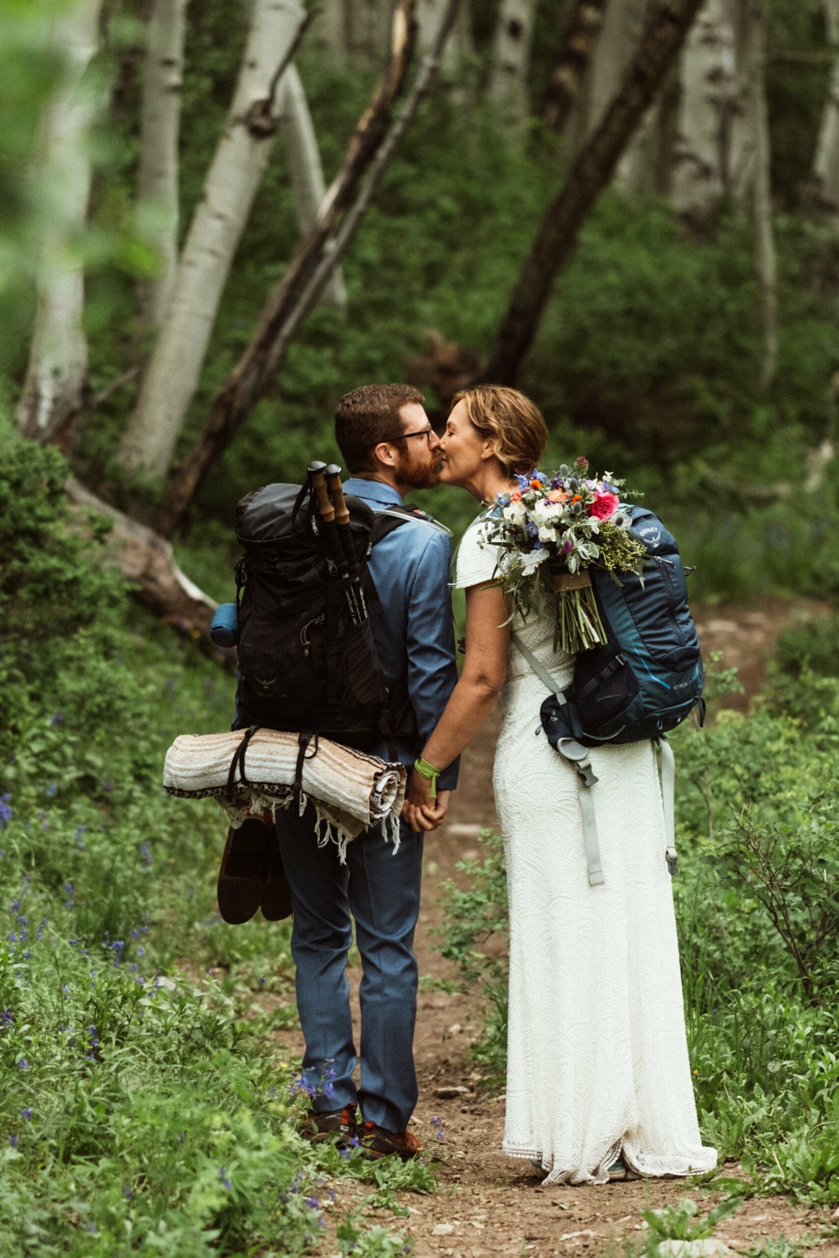 How to Hike with a Wedding Dress for an Elopement — Juliana Renee  Photography
